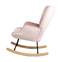 Sandy Velvet Rocking Chair